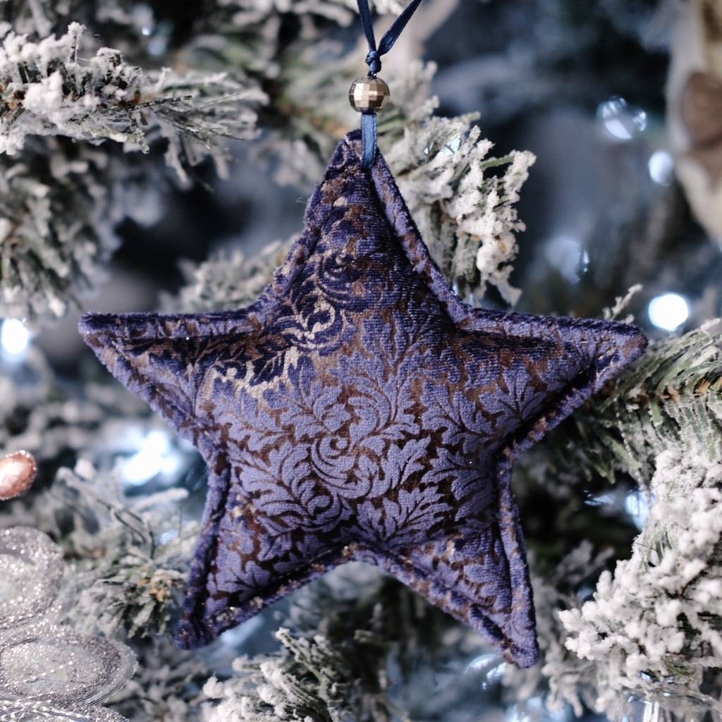 Игрушка на елку Синяя звезда