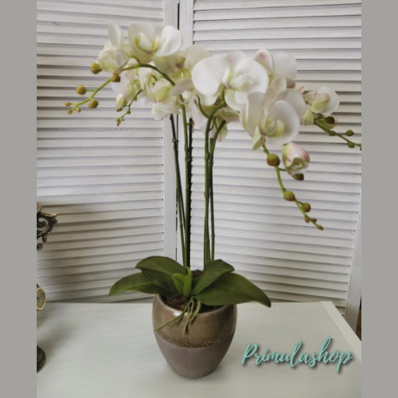 КОМПОЗИЦИЯ ИЗ ИСКУССТВЕННЫХ ЦВЕТОВ НА СТОЛ ДЛЯ ИНТЕРЬЕРА