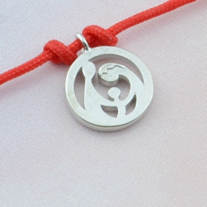 Семья, браслет на нити (Серебро 925°)