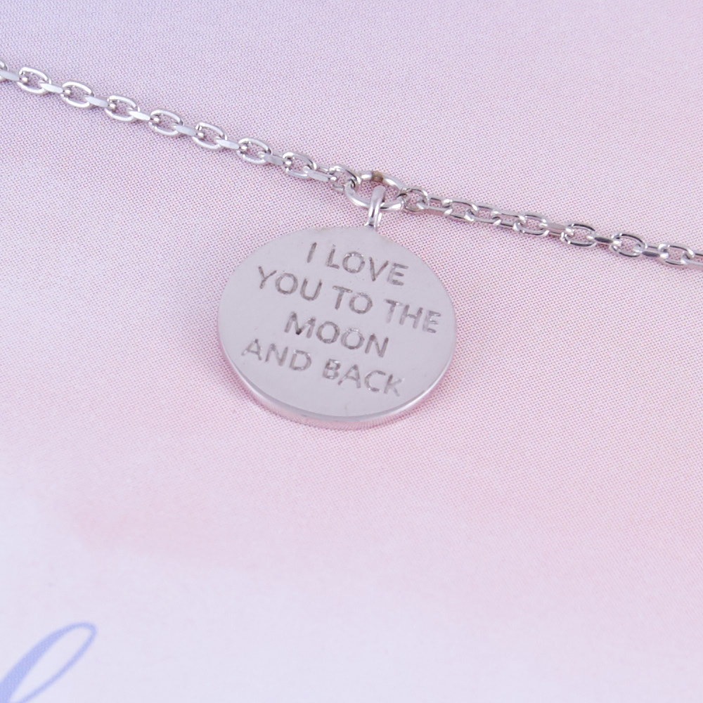 To the moon and back, браслет на цепочке (Серебро 925º)