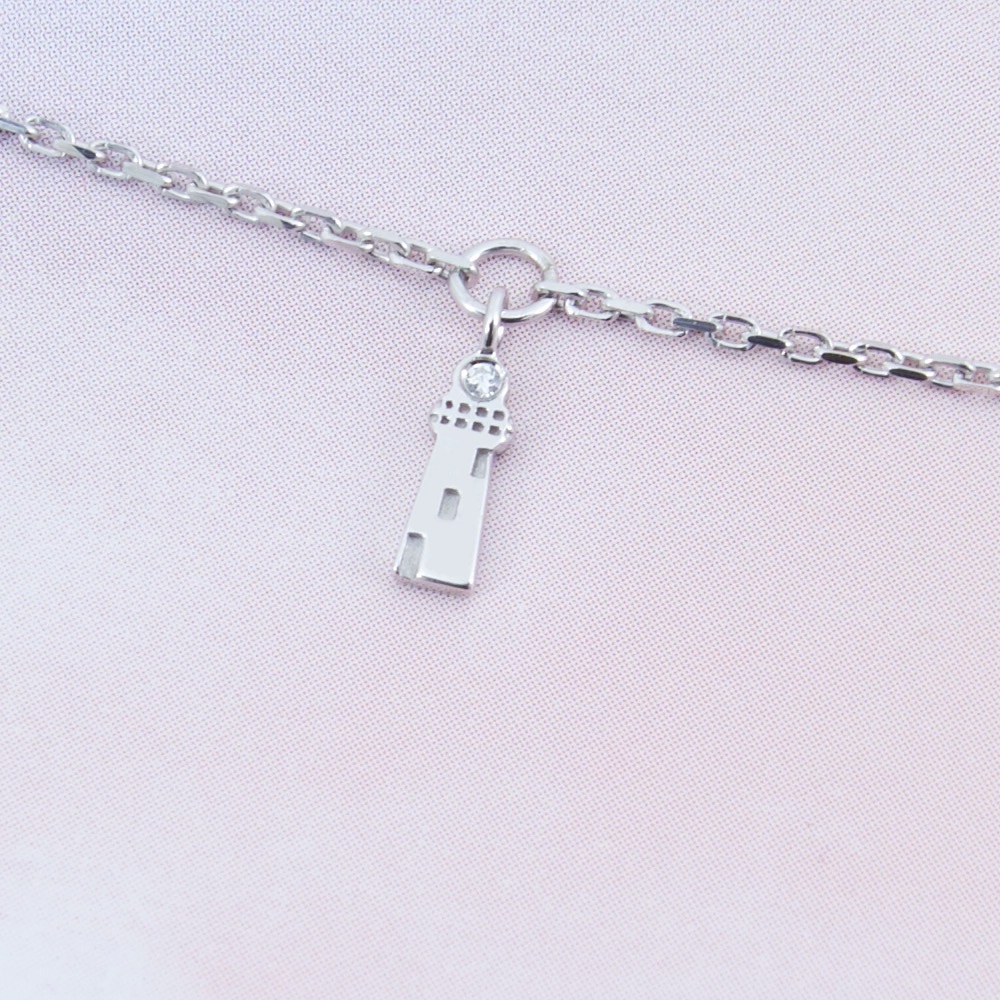 Маяк, браслет на цепочке (Серебро 925º)