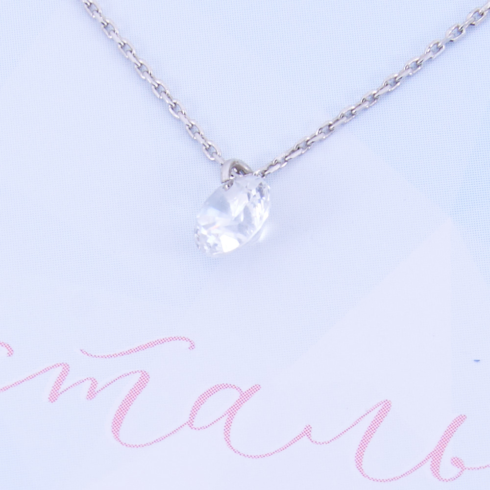 Колье "Невесомость" Кристалл (Серебро 925)