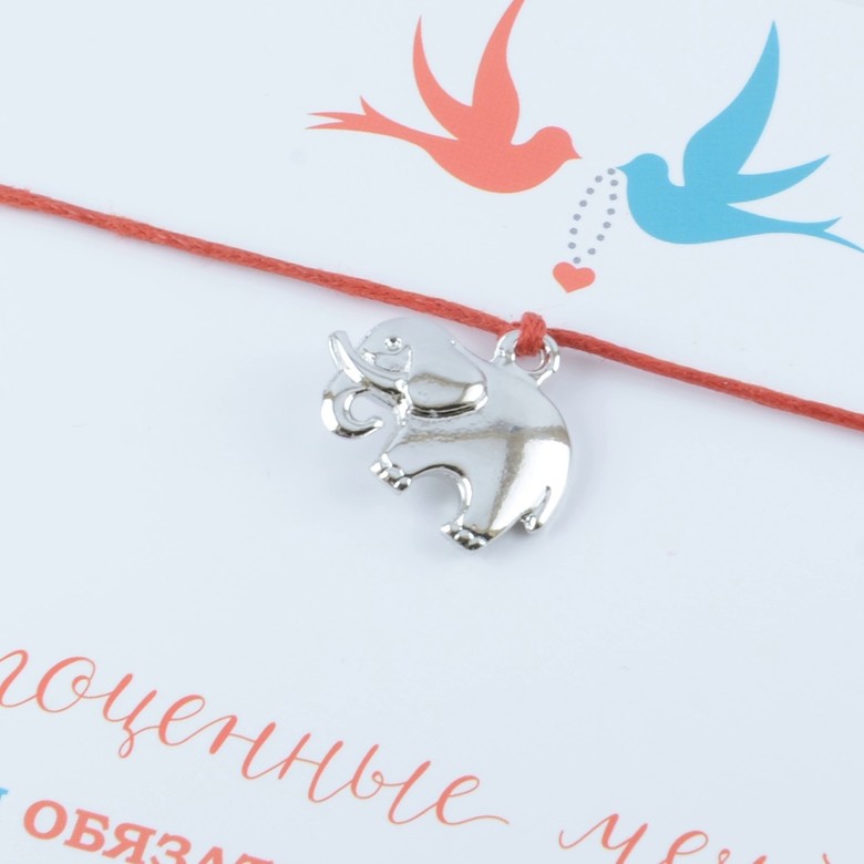 Слон с бивнями (покрытие белое золото)