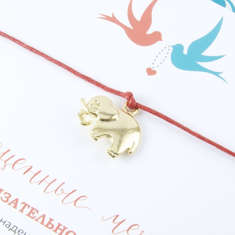 Слон с бивнями (покрытие золото)