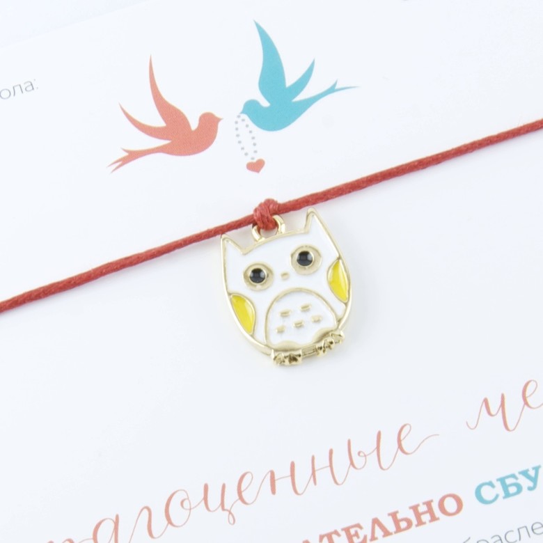 Сова (покрытие золото, эмаль)