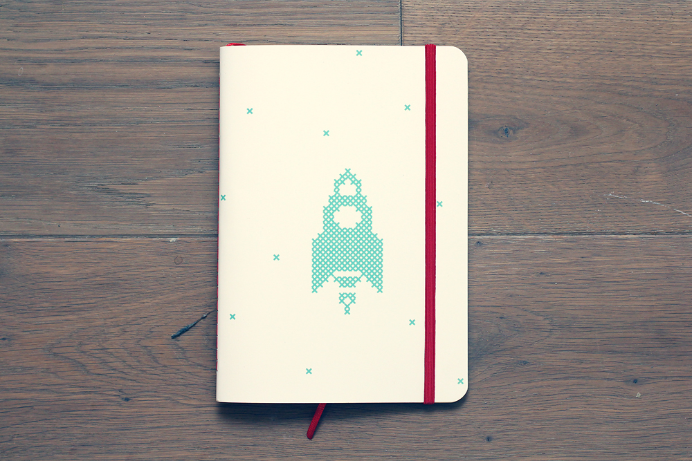 Блокнот "Ракета мятного цвета"