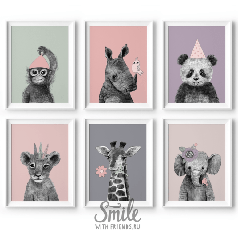 Малыши в пастельных тонах для девочки - набор