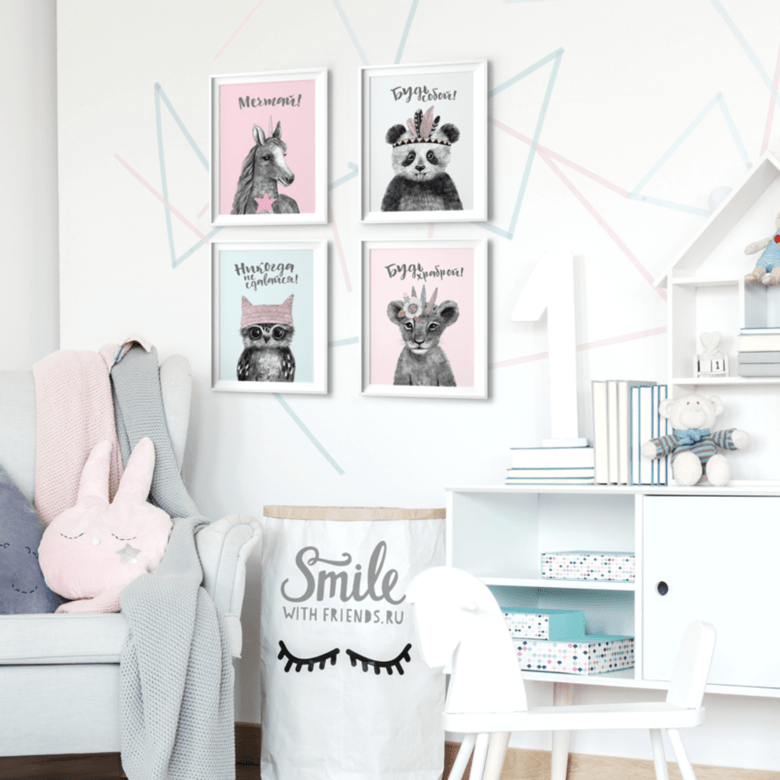 Набор постеров для девочки купить в интернет магазине
