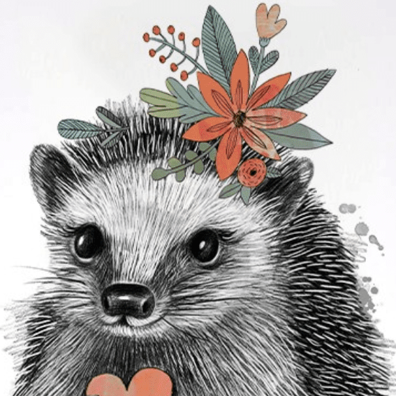 Постер Малышка ежик купить в интернет магазине