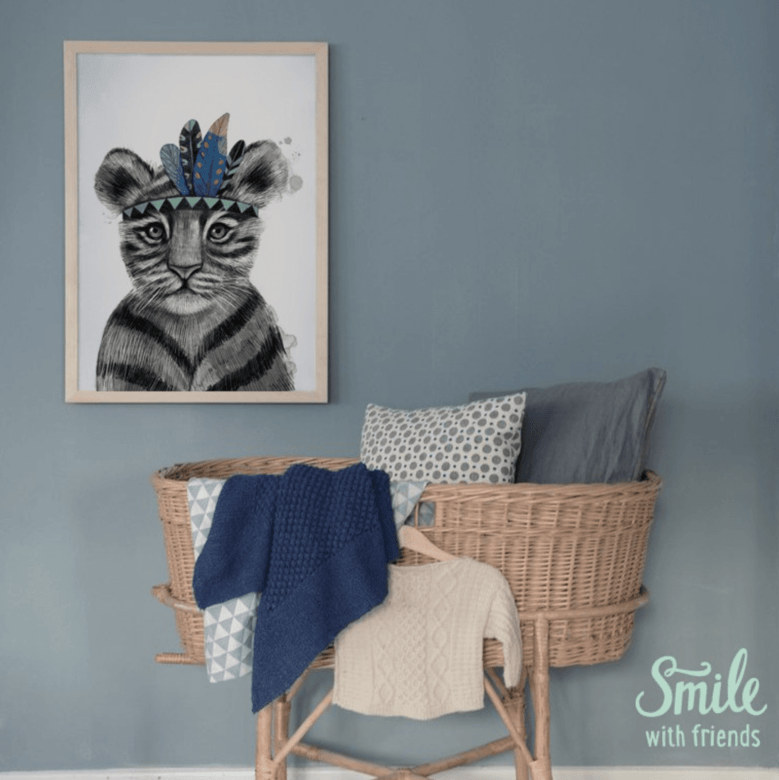 Постер Малыш тигренок - индеец купить в интернет магазине