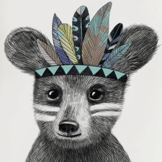 постер Медвежонок - индеец купить в интернет магазине