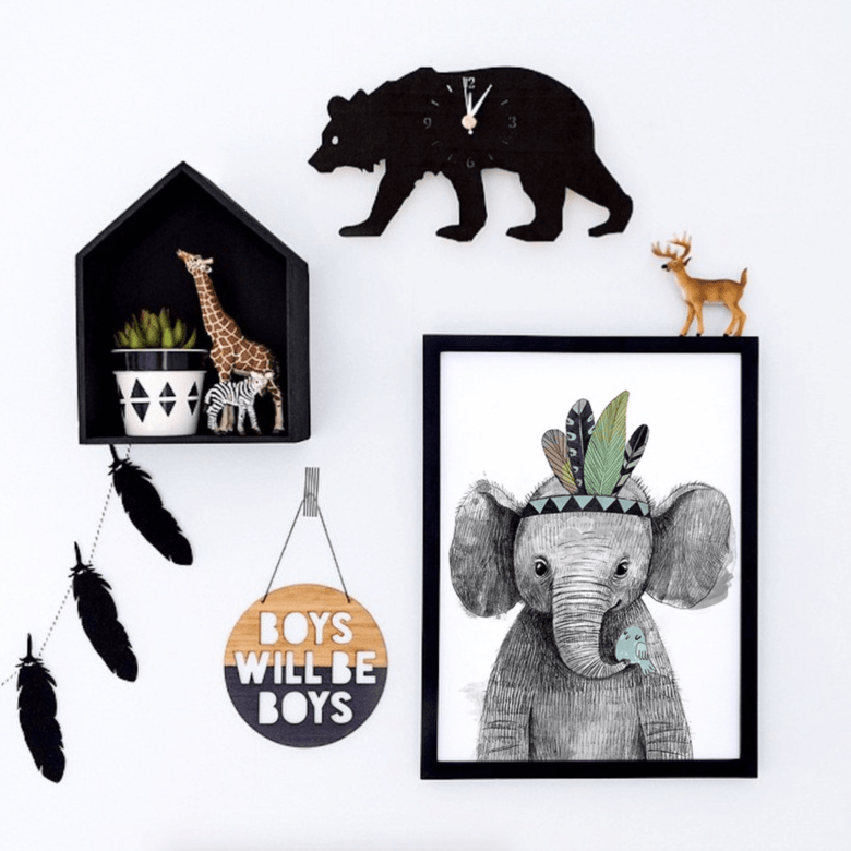 Постер Малыш слоник - индеец купить в интернет магазине