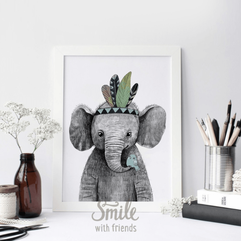 Малыш слоник - индеец