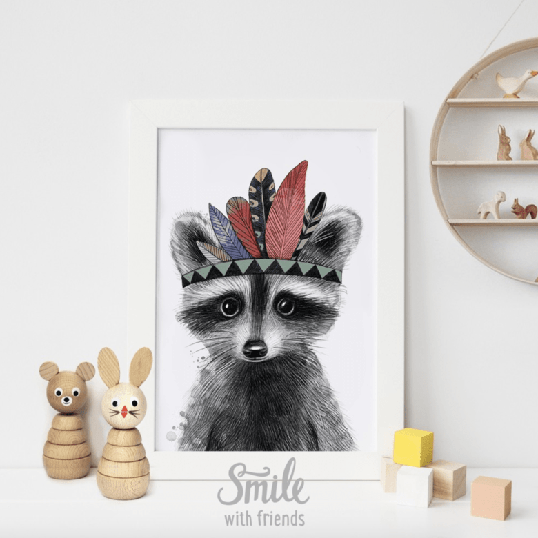 Малыш енотик-индеец