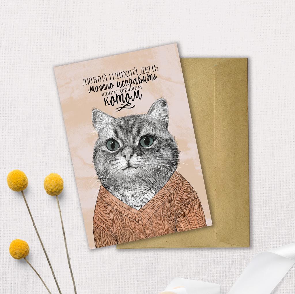 Любой плохой день можно исправить одним хорошим котом