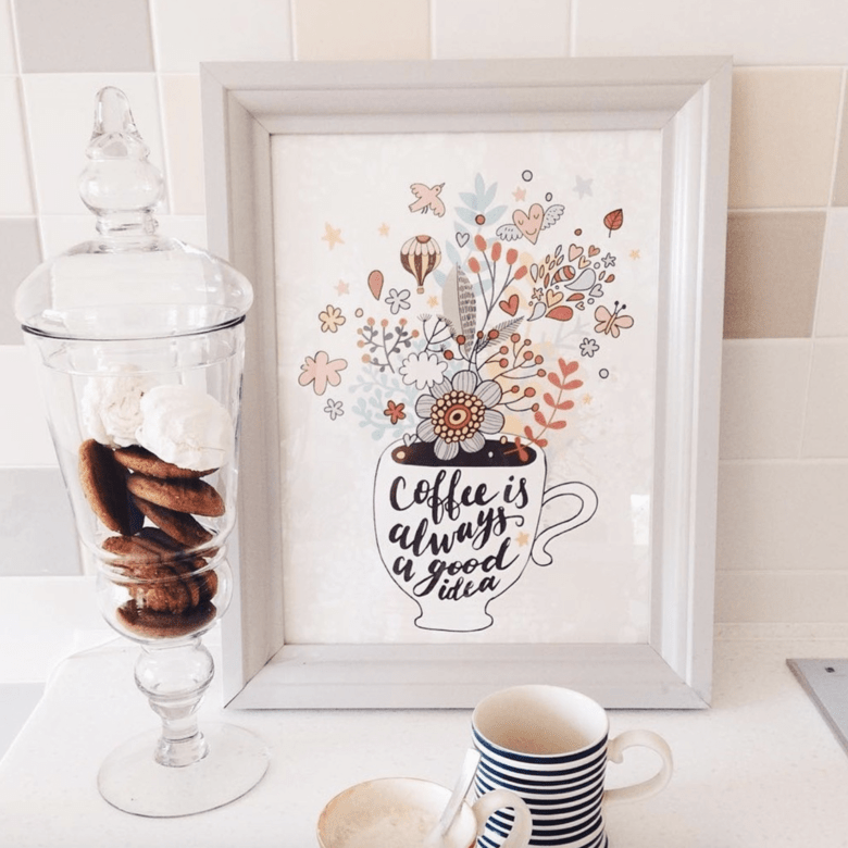 Постер Coffee is always a good idea купить в интернет магазине