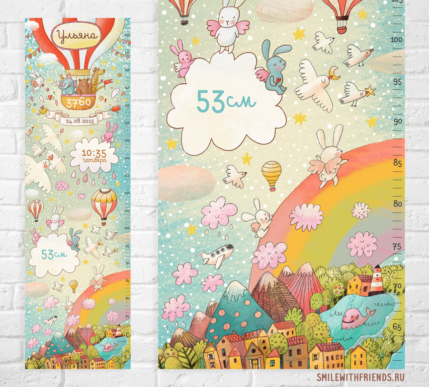 Ростомер - сантиметрика с воздушным шаром