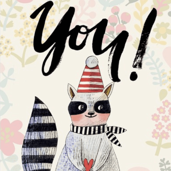 Постер Yoy! с енотом купить в интернет магазине