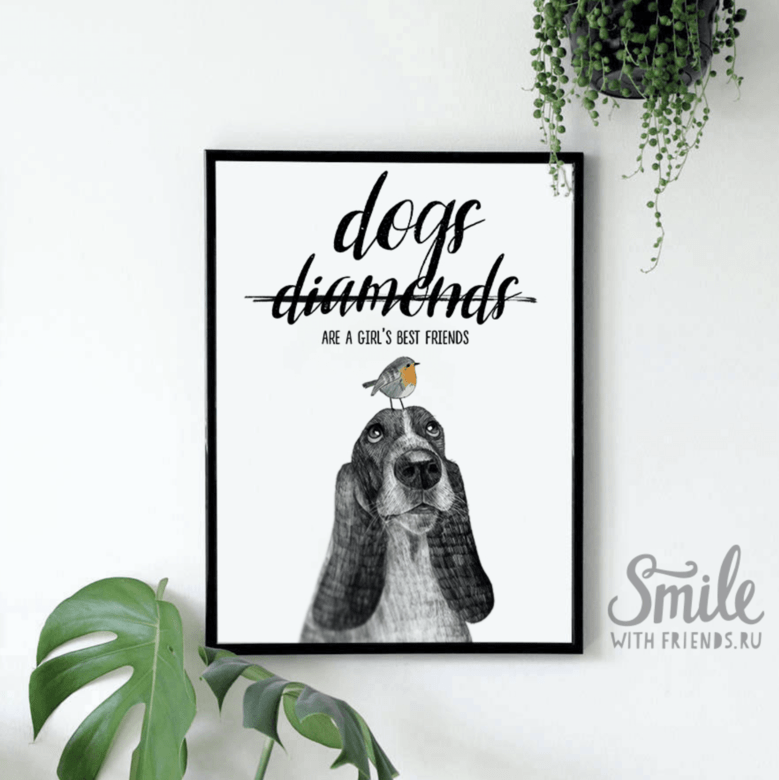 Dogs are a girl's best friends с ЛЮБОЙ собакой