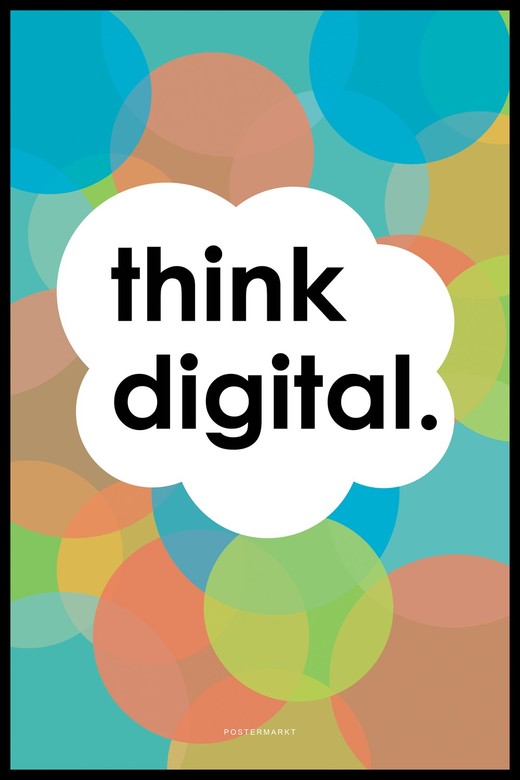 Постер для офиса THINK DIGITAL