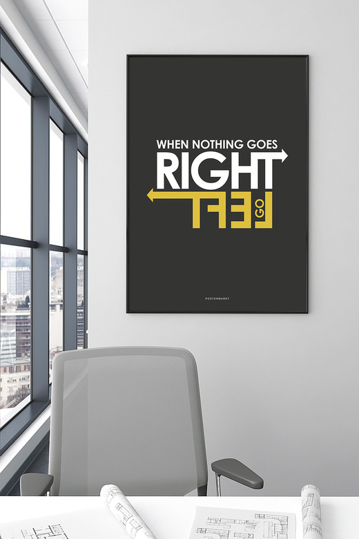 Постер для офиса RIGHT/LEFT
