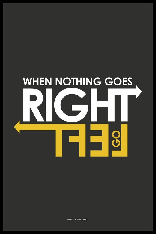 Постер для офиса RIGHT/LEFT