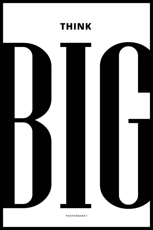 Постер для офиса THINK BIG