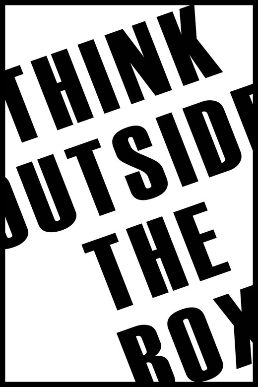 Постер для офиса THINK OUTSIDE THE BOX