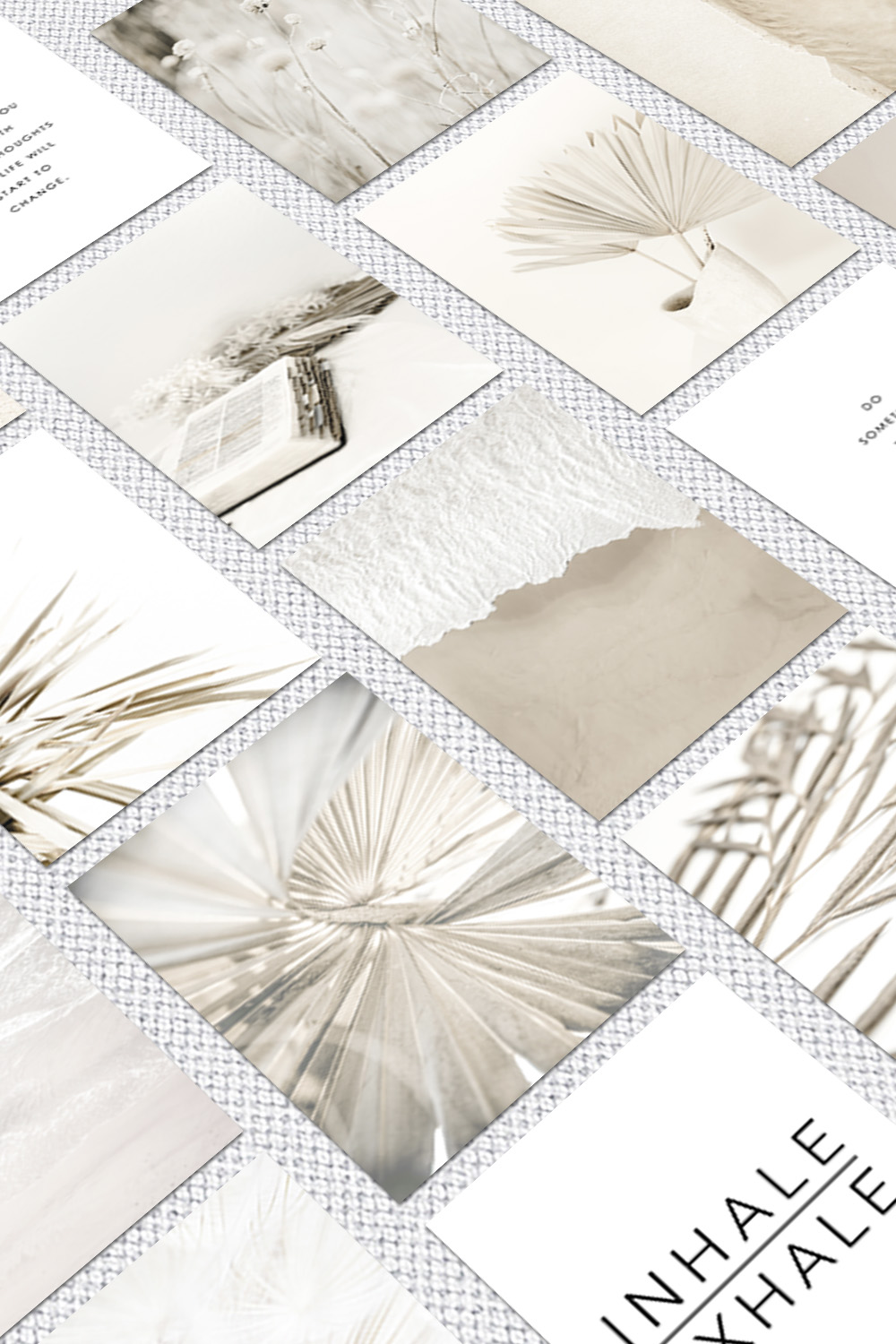 НАБОР ИЗ 20 ПОСТЕРОВ СВЕТЛО-БЕЖЕВЫЙ