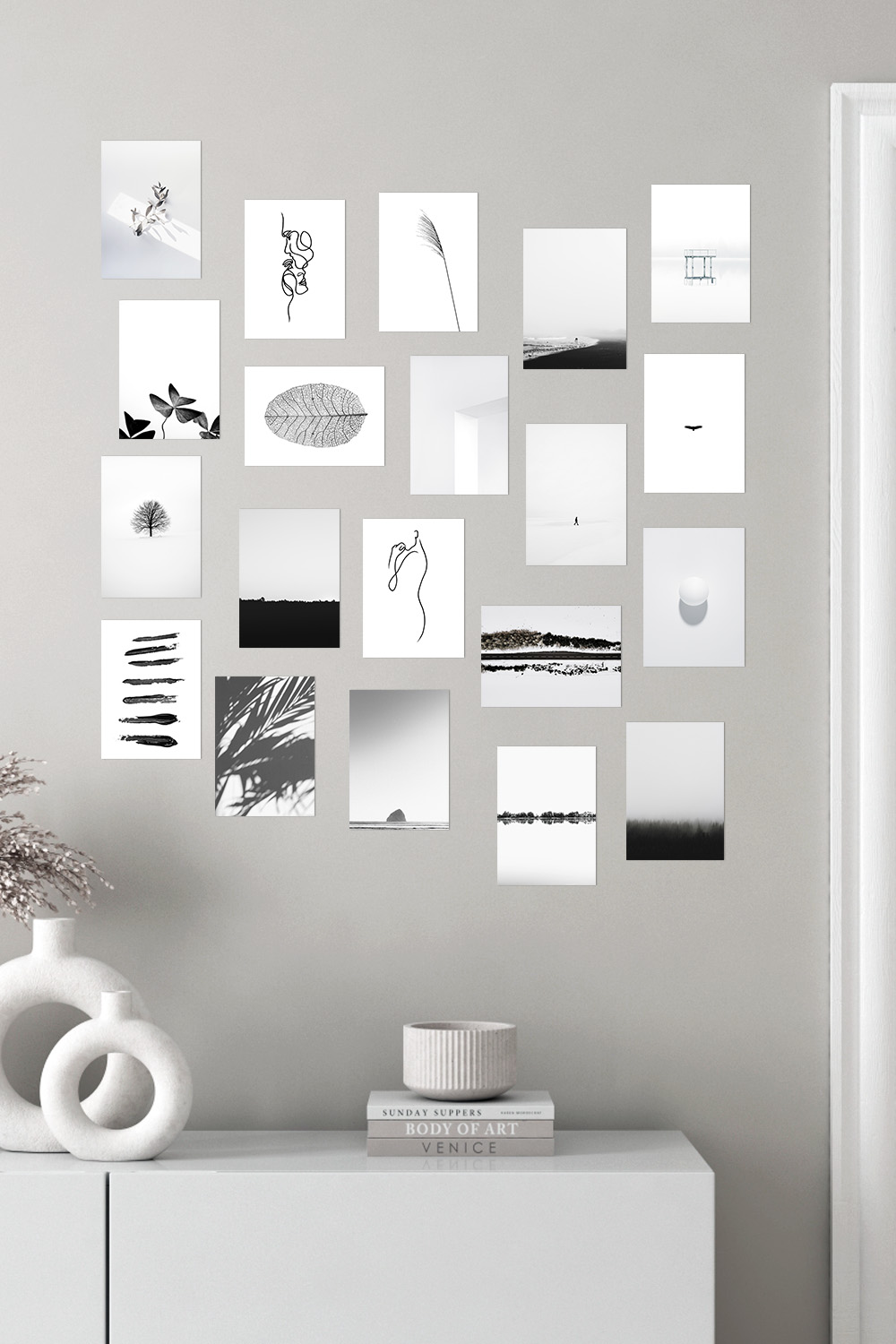 НАБОР ИЗ 20 ПОСТЕРОВ МИНИМАЛИЗМ