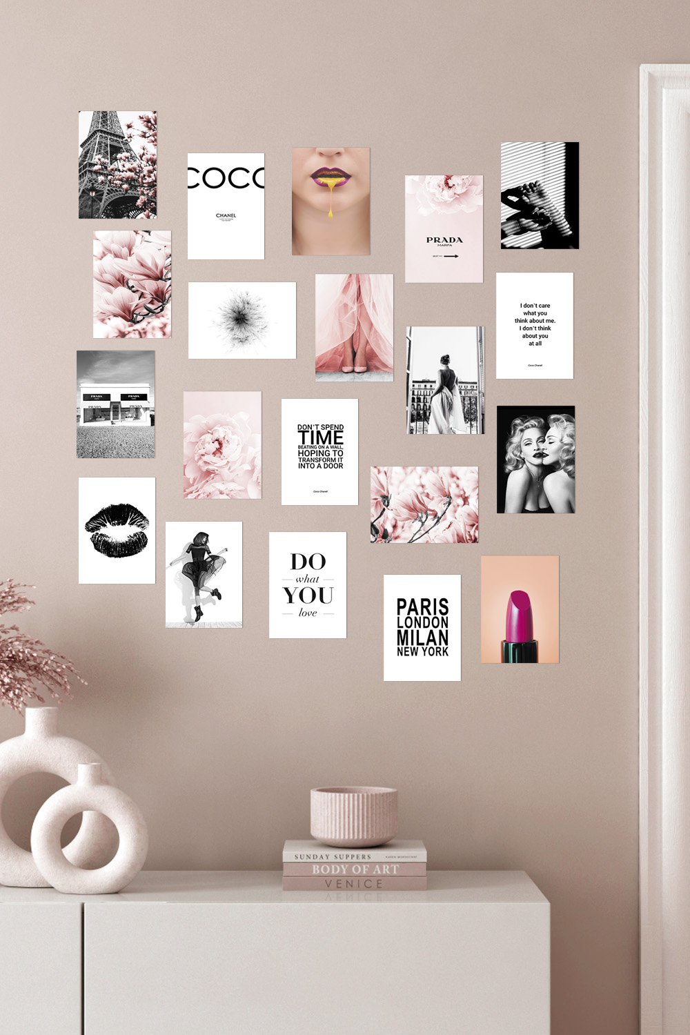 НАБОР ИЗ 20 ПОСТЕРОВ FASHION