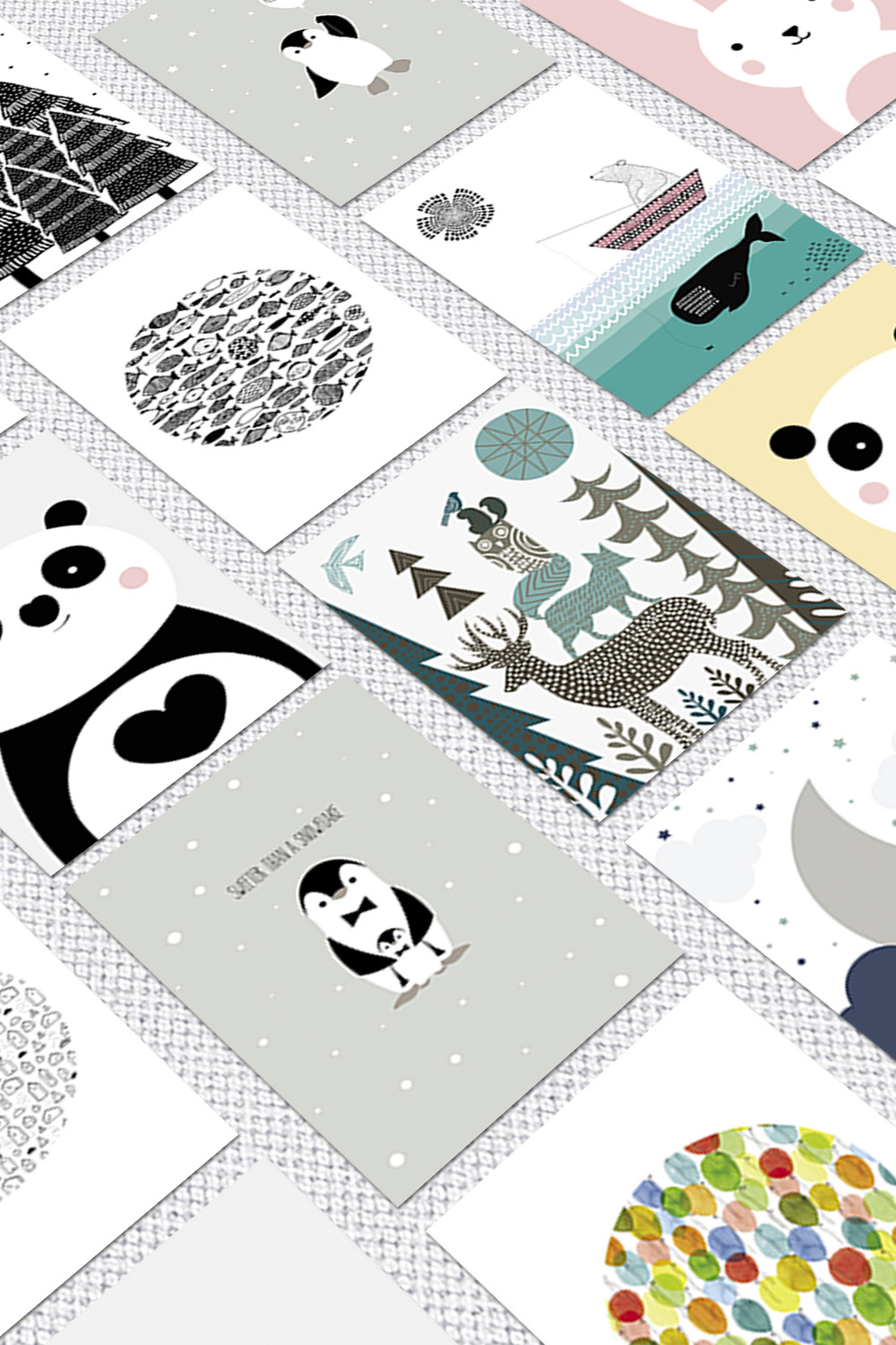 НАБОР ИЗ 20 ПОСТЕРОВ ДЕТСКИЙ