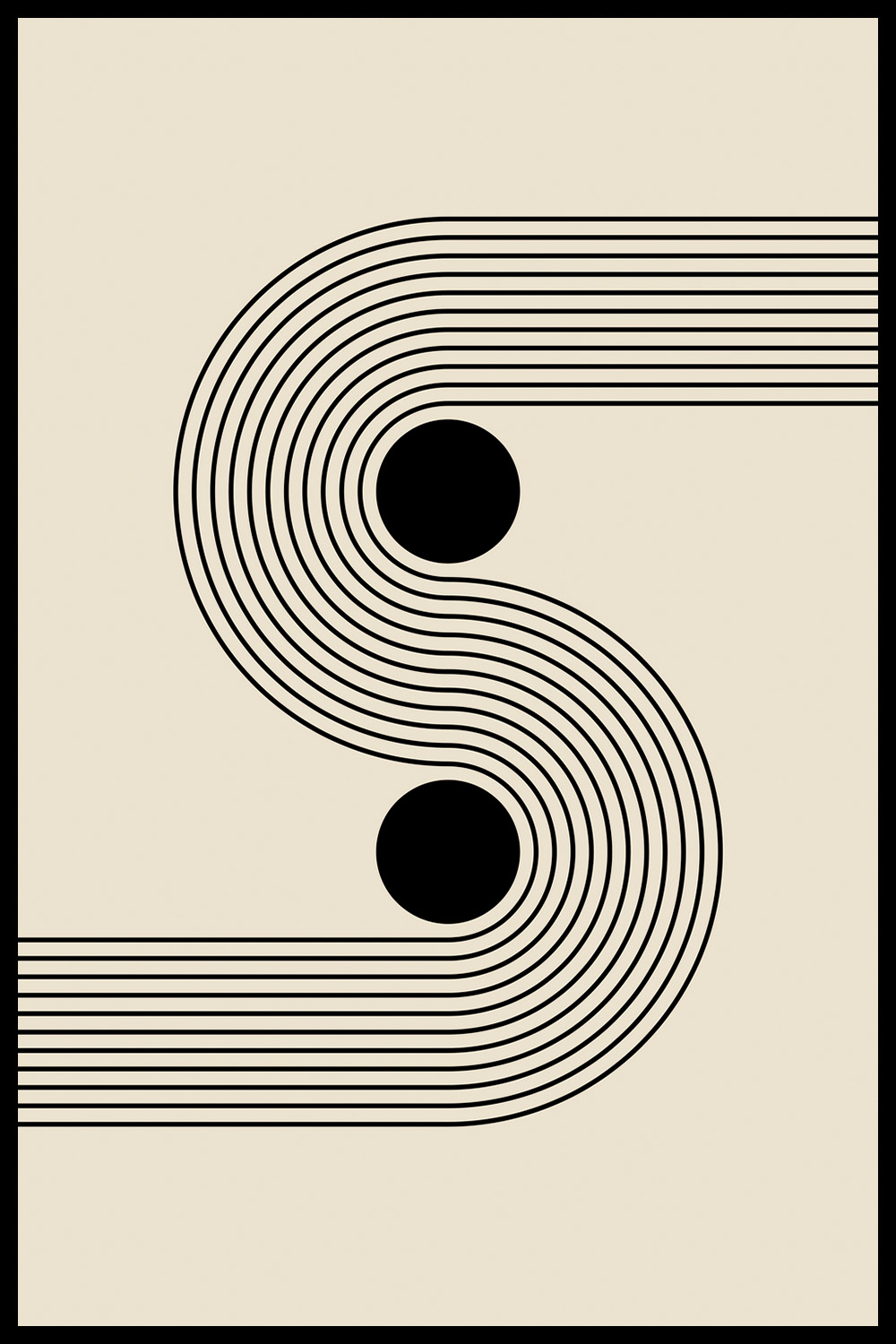 Постер Черные Полосы #2