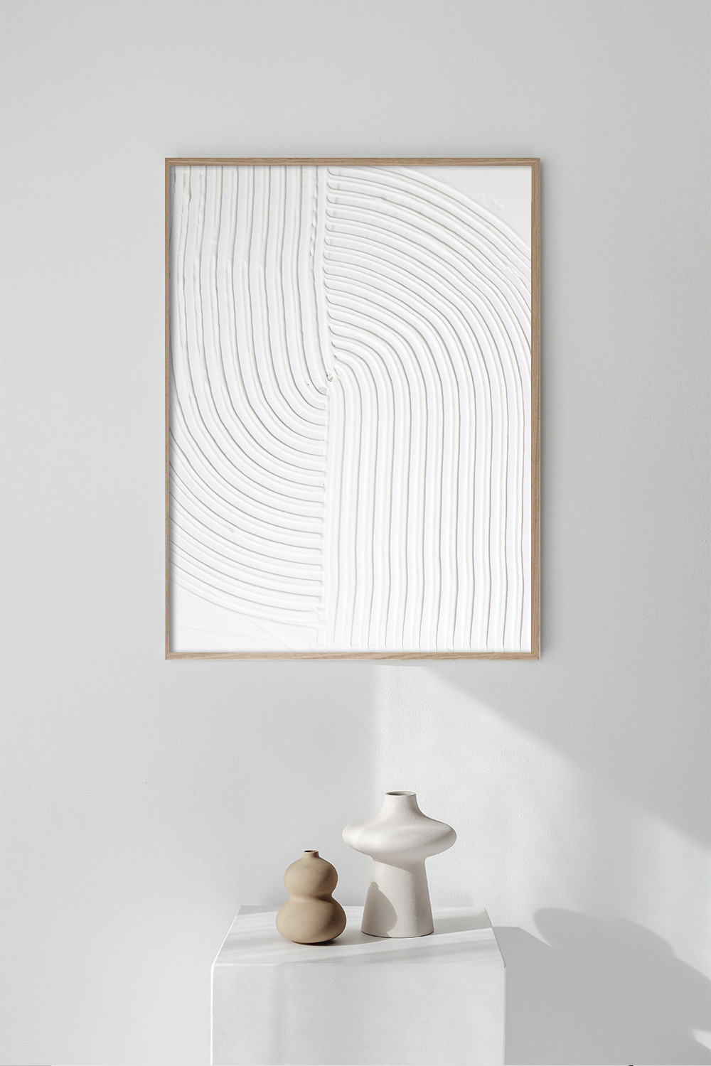 Объемная картина для интерьера в рамке Рельеф #02