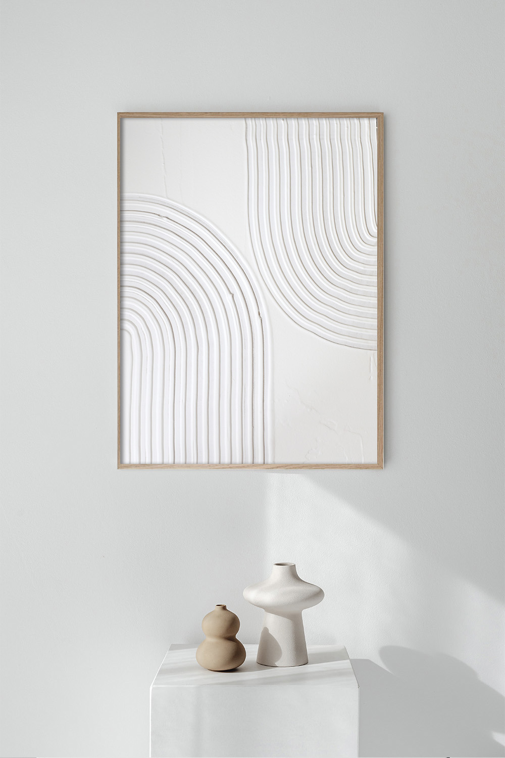 Объемная картина для интерьера в рамке Рельеф #03