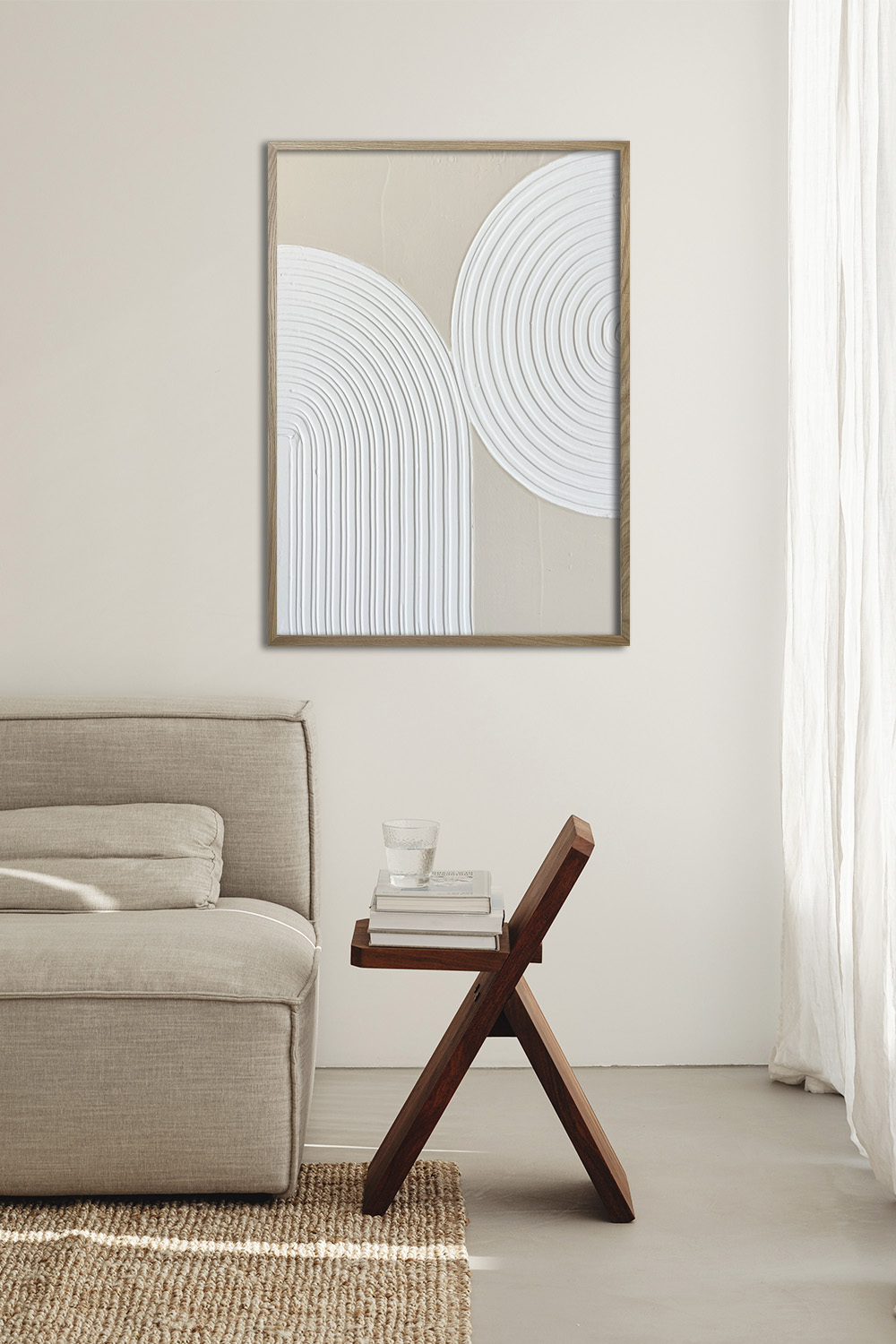 Объемная картина для интерьера в рамке Рельеф #22