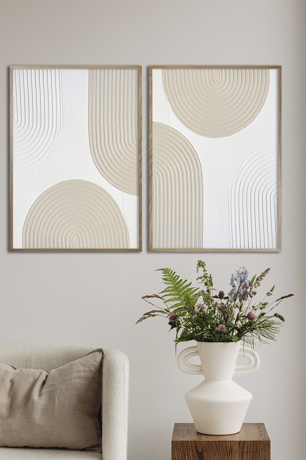 Набор из двух картин в рамках Пара #03