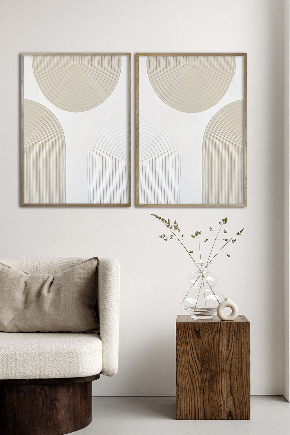 Набор из двух картин в рамках Пара #08