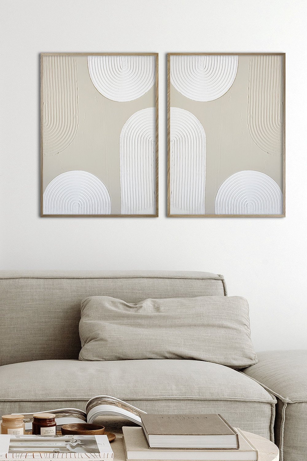 Набор из двух картин в рамках Пара #09