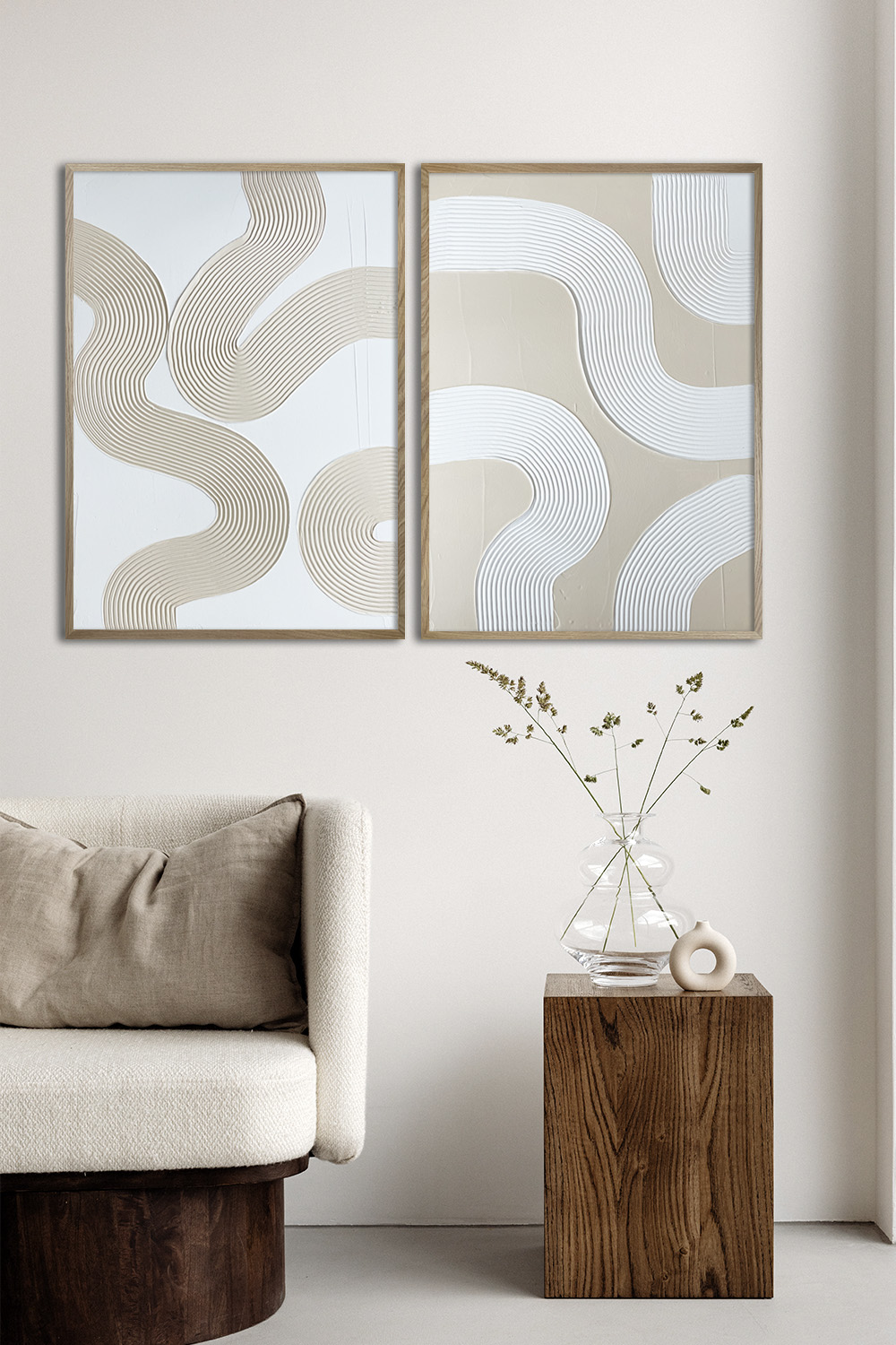 Набор из двух картин в рамках Пара #19