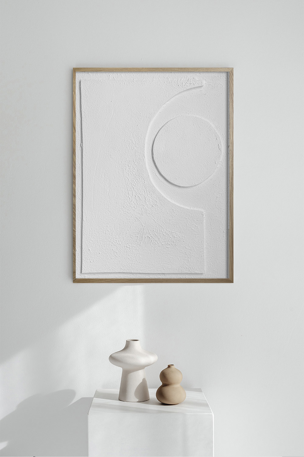 Картина для интерьера объемная в рамке Рельеф #46