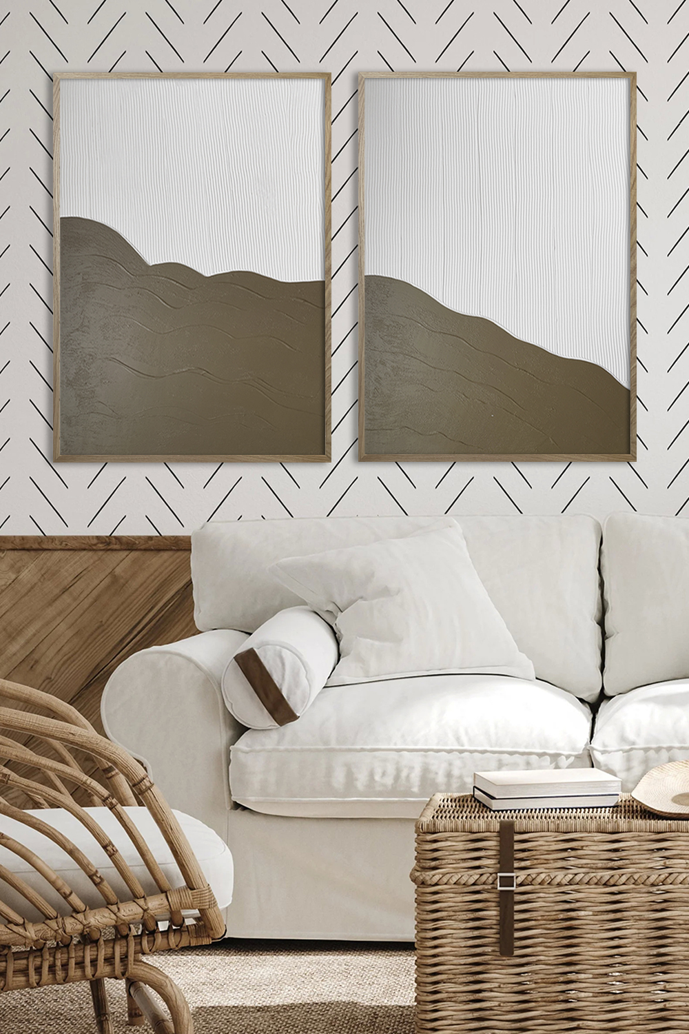 Набор из двух картин в рамках Пара #23