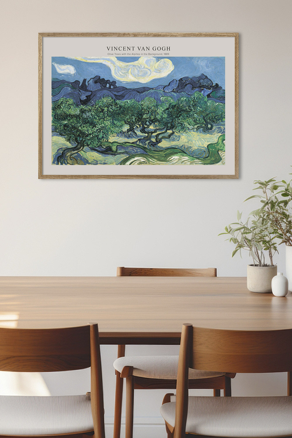 Постер Vincent van Gogh Olive Trees with the Alpilles in the Background #2