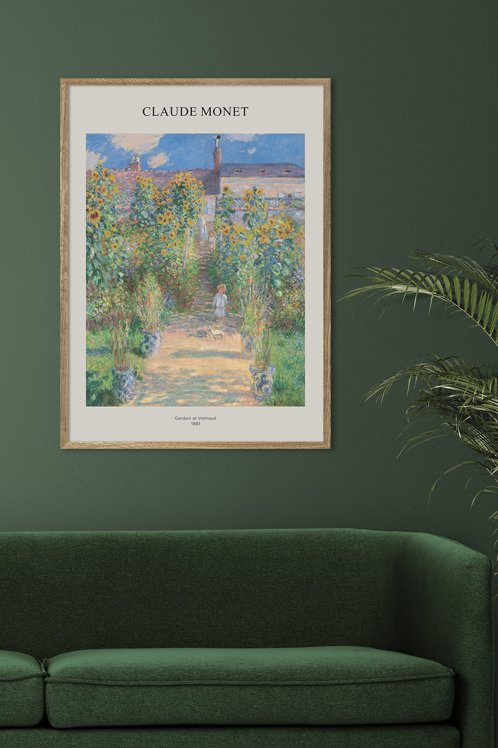 Постер Claude Monet The Artist's Garden at Vétheuil
