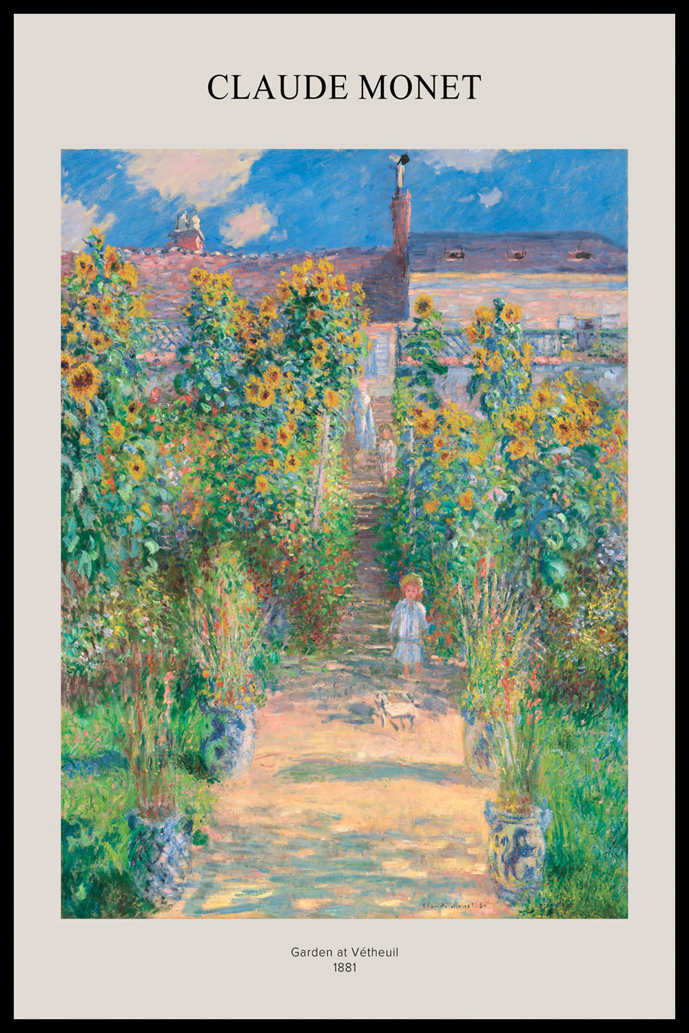 Постер Claude Monet The Artist's Garden at Vétheuil