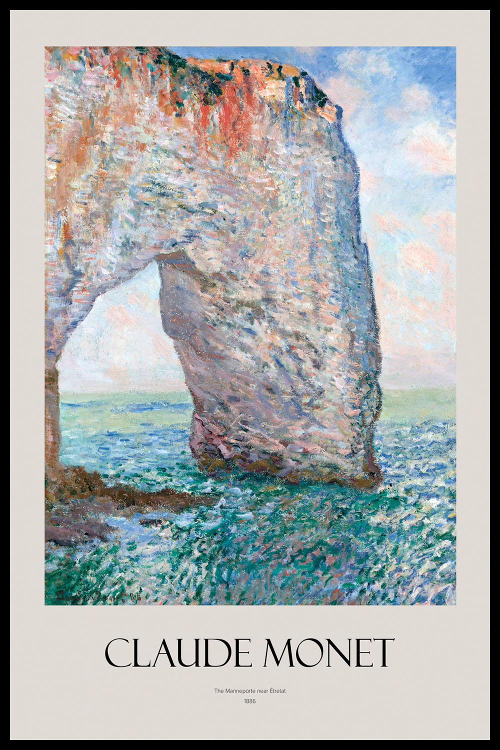 Постер Claude Monet The Manneporte near Étretat
