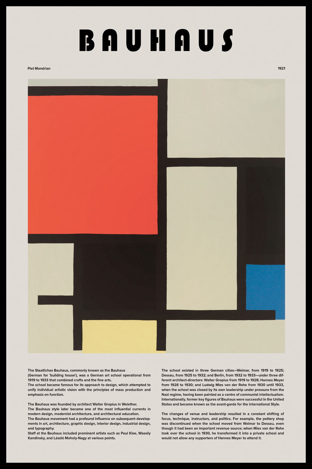 Постер Bauhaus #1