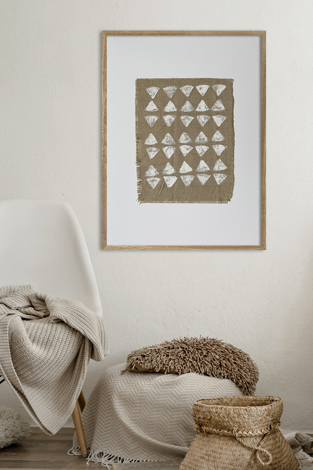 Картина для интерьера DECORMARKT Экостиль Треугольники