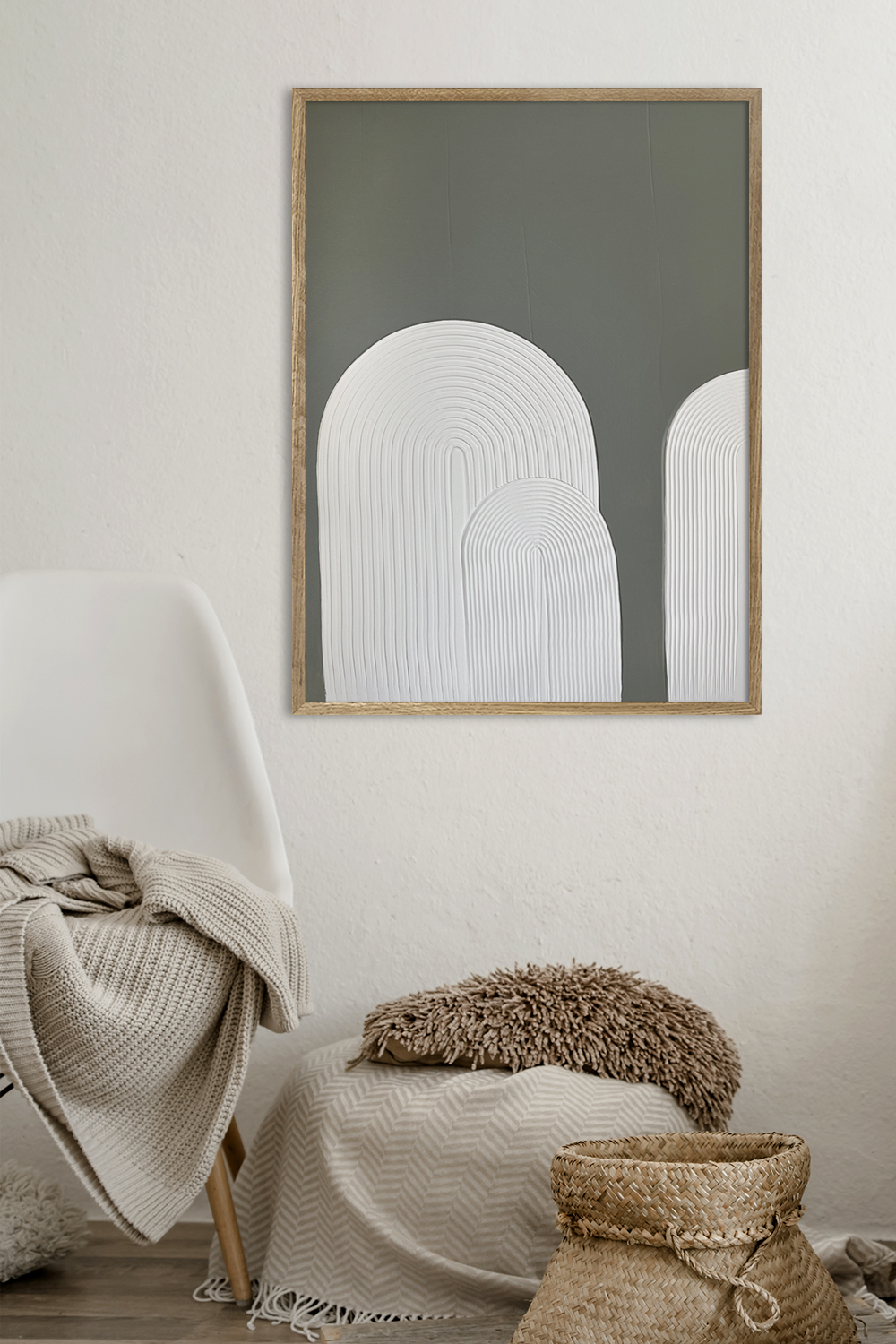 Картина из гипса DECORMARKT Арки на зеленом