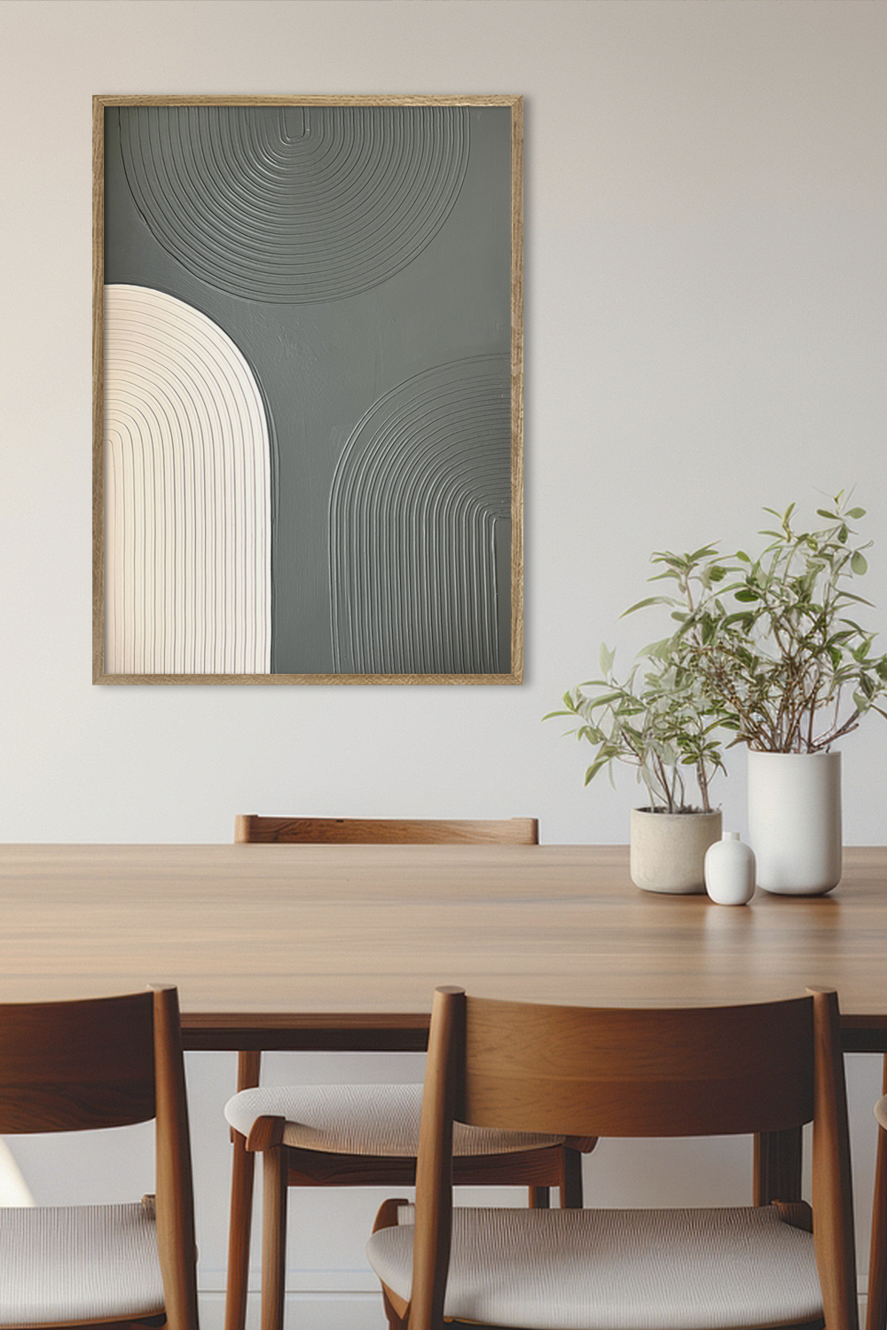 Картина из гипса DECORMARKT Бежевая арка на зеленом